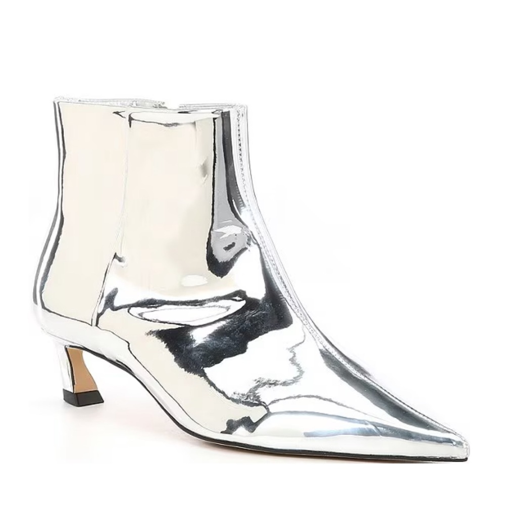 Gianni Bini Silver Ankle Boots